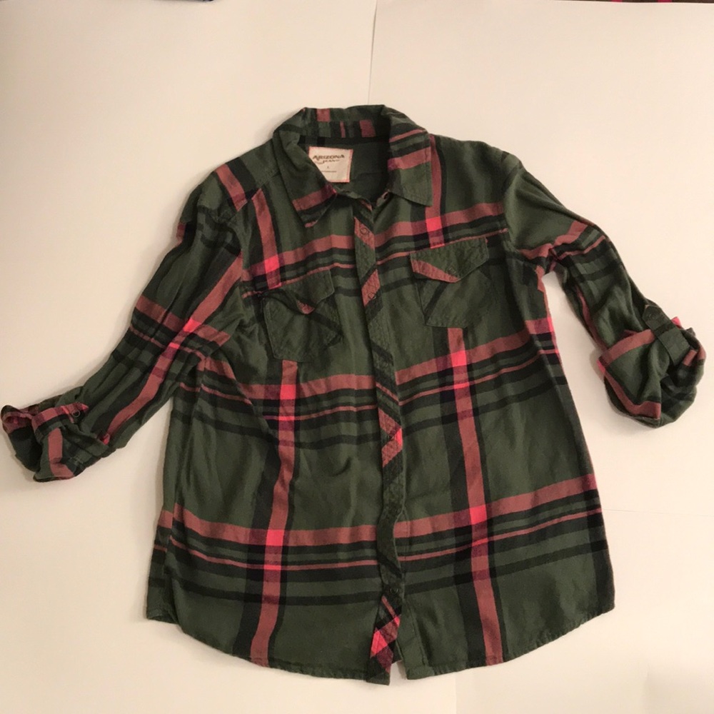 Pink/Green Flannel